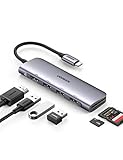 UGREEN USB C Hub HDMI USB C Adapter kompatibel mit MacBook Pro/Air Adapter USB-C 6 in 1 mit 4K HDMI, SD/TF Kartenleser, USB 3.0 kompatibel mit Surface, iPad, Galaxy Tab und mehr Typ C Geräten